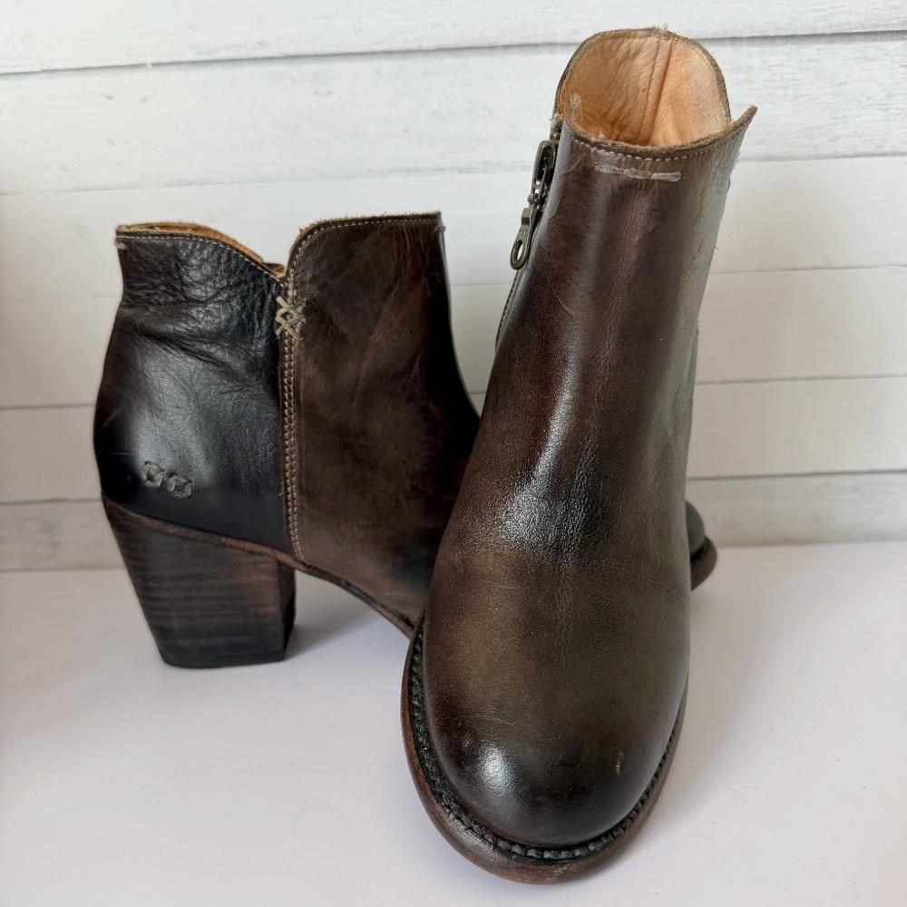 Bed Stu Yell Heeled Ankle Booties Boots Size 8